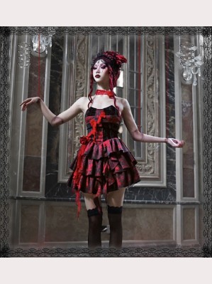 Hades Banquet Gothic Tube Top Dress by Blood Supply (BSY114)